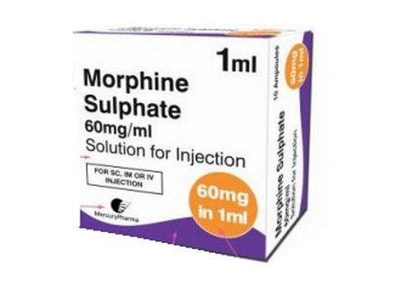 صورة , عبوة , دواء , مورفين سلفات , Morphine sulphate